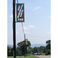 Roadside banners for Museum of the Earth