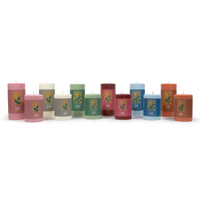 Soy Color candles labels